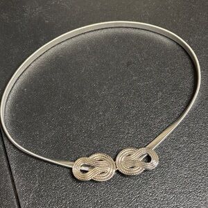 Vintage Retro Bungee Silver Tone Belt 80’s 90’s